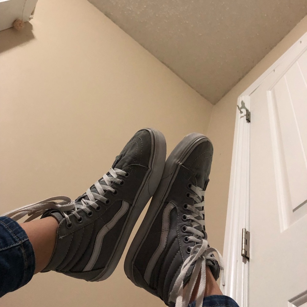 Vans gray old skool hi tops